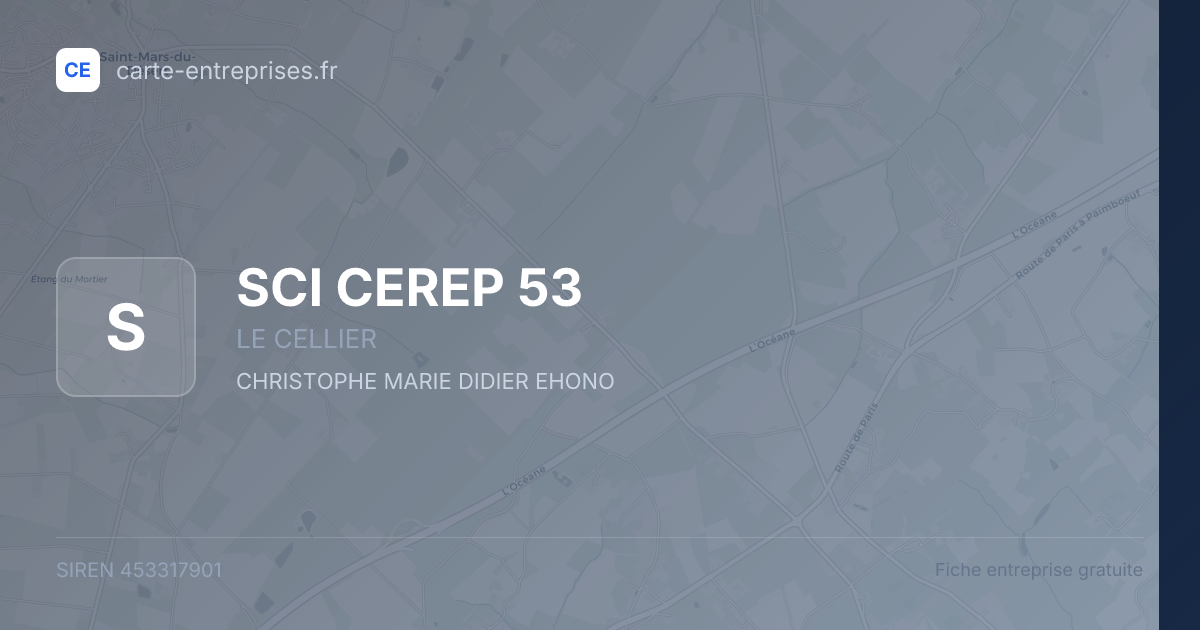 SCI CEREP 53 — 453317901 — fiche entreprise