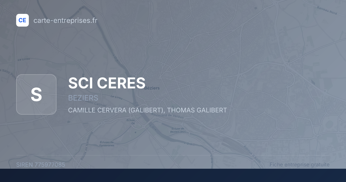 SCI CERES — 775977085 — fiche entreprise