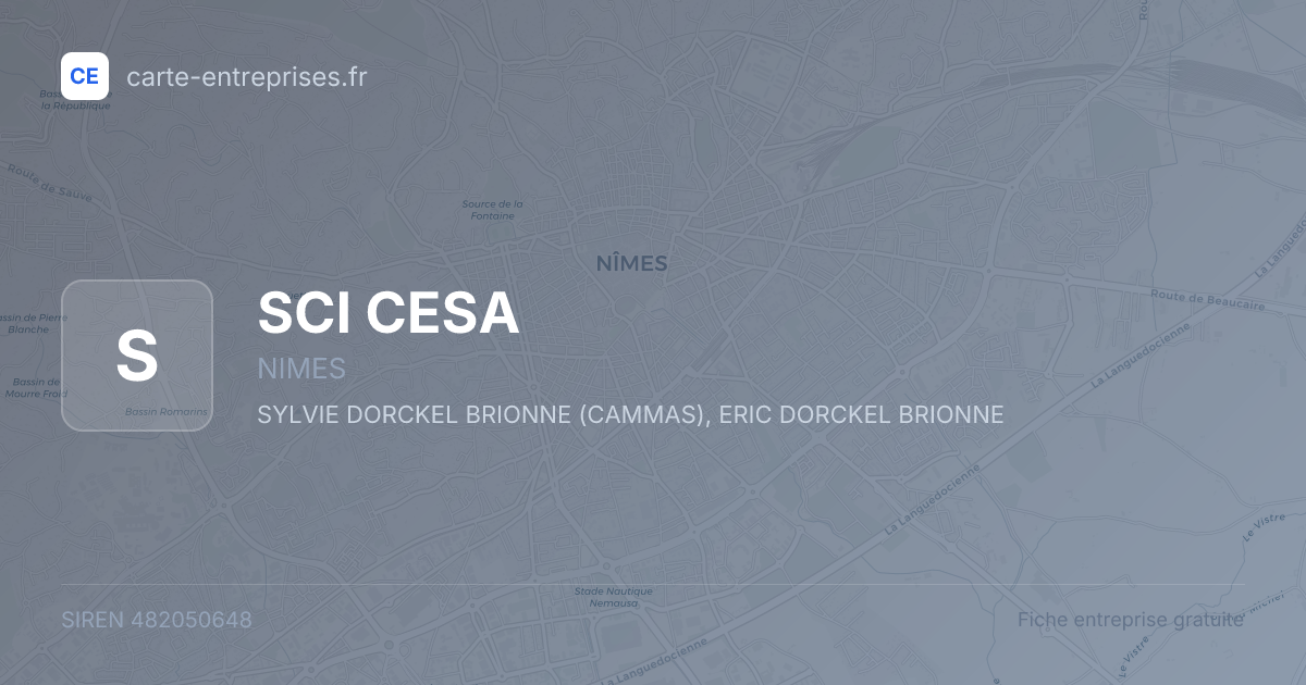 SCI CESA — 482050648 — fiche entreprise