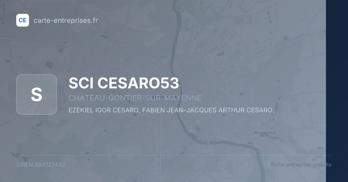 SCI CESARO53 — 884127432 — fiche entreprise