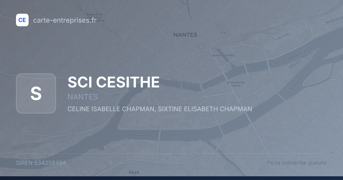 SCI CESITHE — 534258454 — fiche entreprise