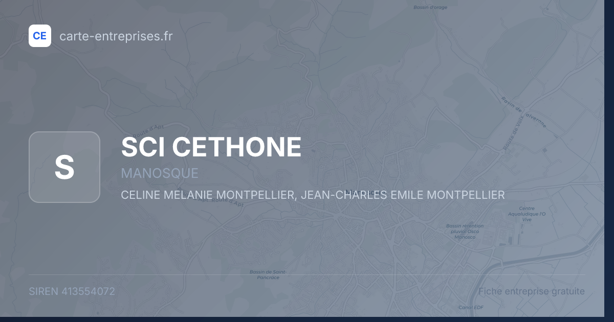 SCI CETHONE — 413554072 — fiche entreprise