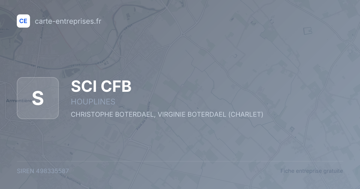 SCI CFB — 498335587 — fiche entreprise