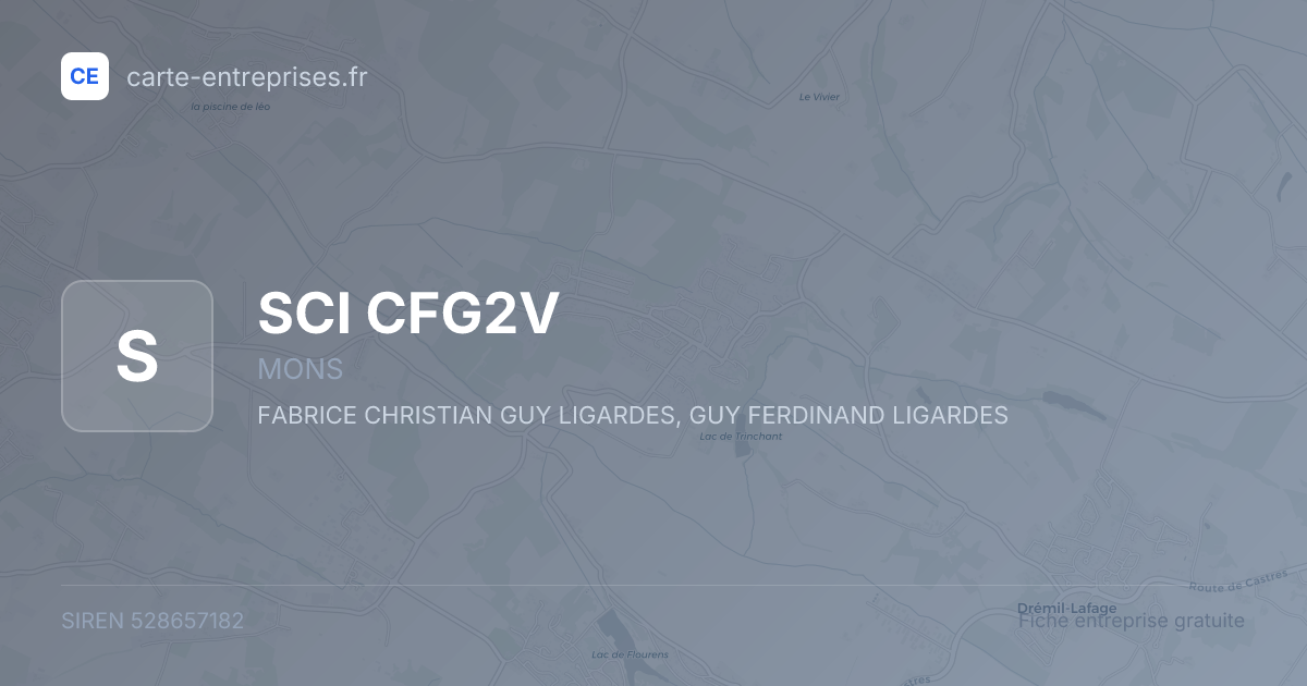 SCI CFG2V — 528657182 — fiche entreprise