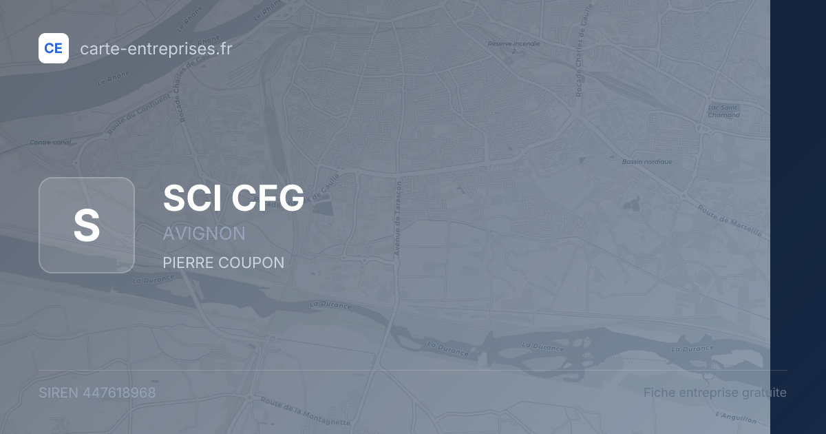 SCI CFG — 447618968 — fiche entreprise