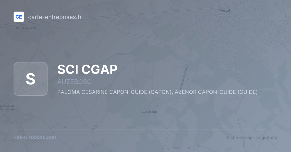 SCI CGAP — 933805889 — fiche entreprise