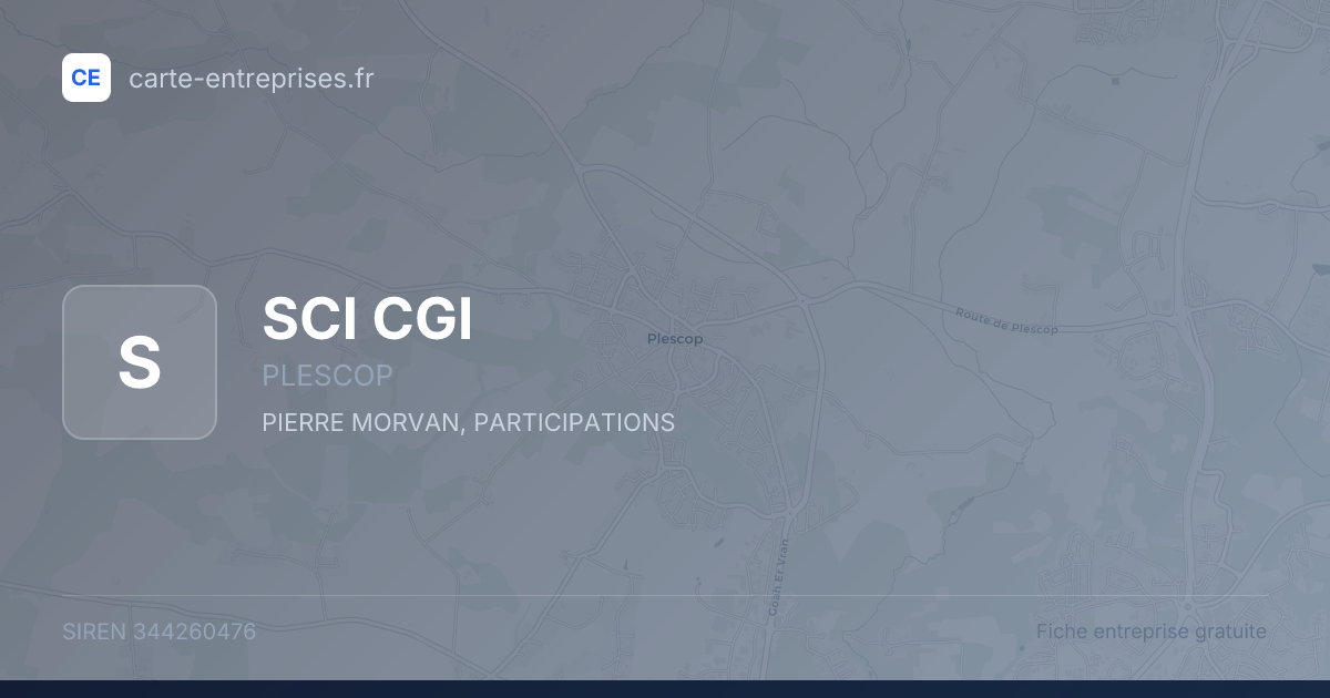 SCI CGI — 344260476 — fiche entreprise