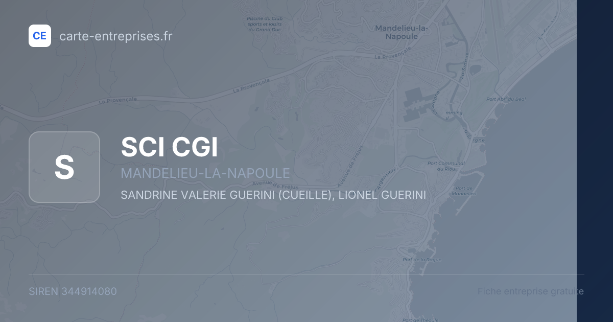 SCI CGI — 344914080 — fiche entreprise