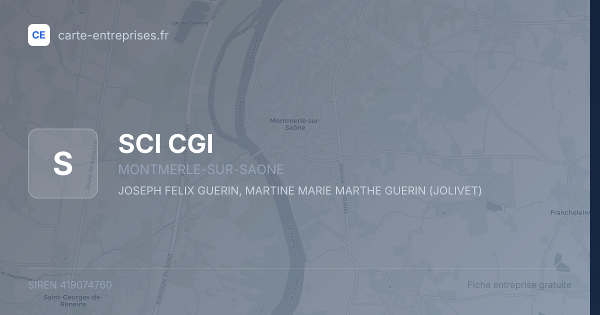 SCI CGI — 419074760 — fiche entreprise