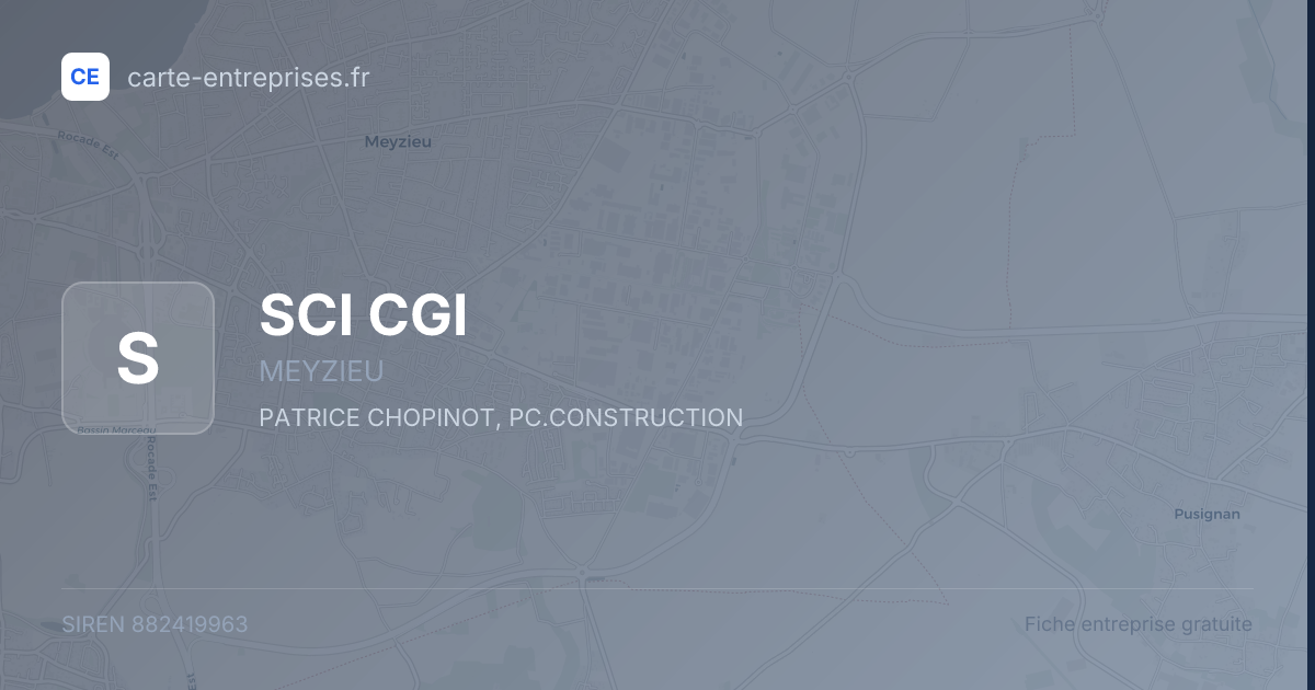 SCI CGI — 882419963 — fiche entreprise