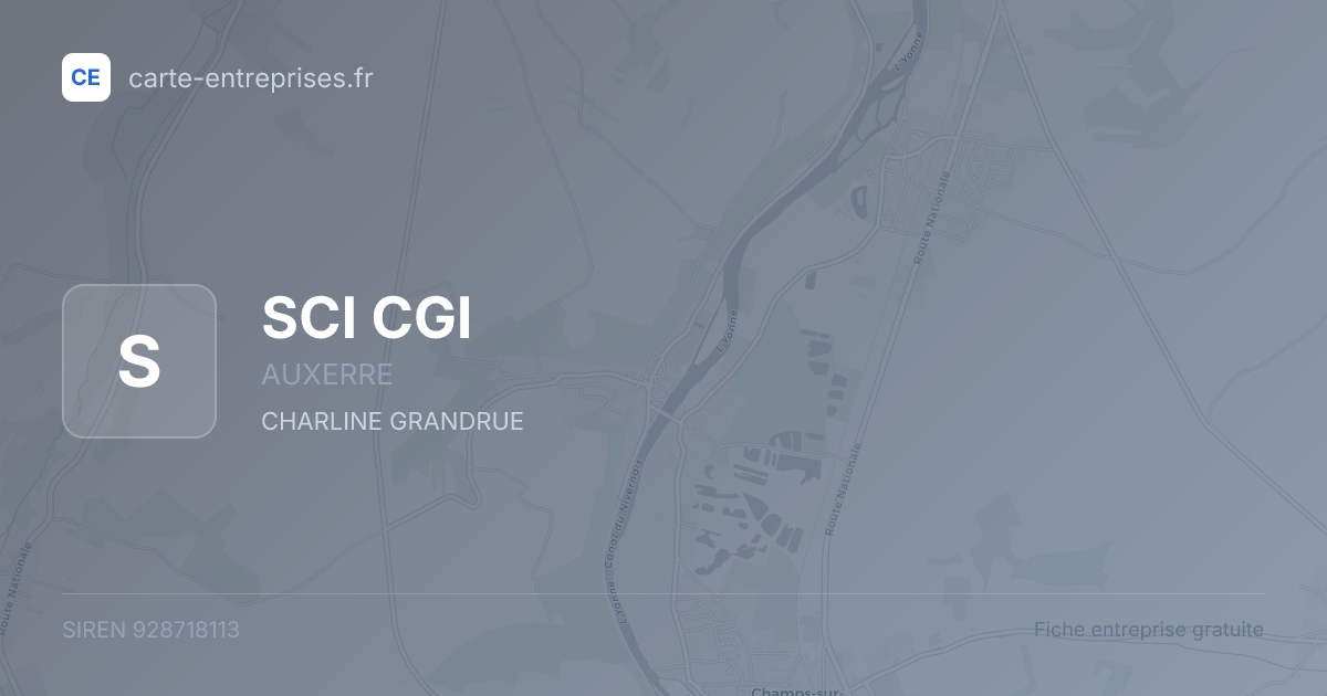 SCI CGI — 928718113 — fiche entreprise