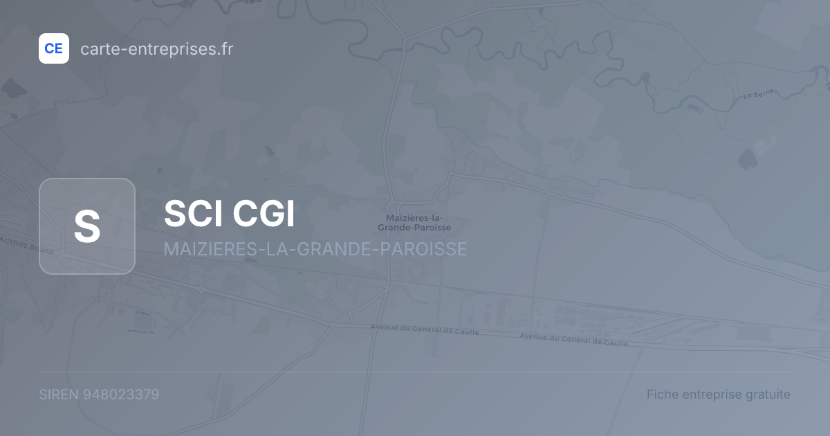 SCI CGI — 948023379 — fiche entreprise