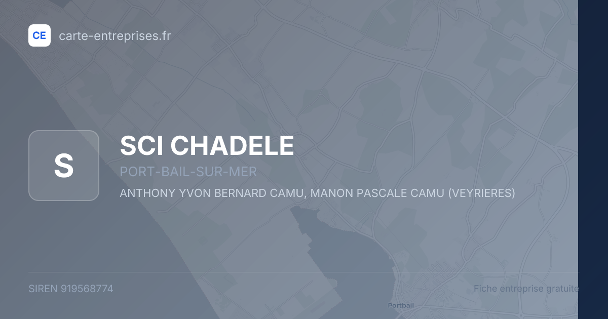 SCI CHADELE — 919568774 — fiche entreprise