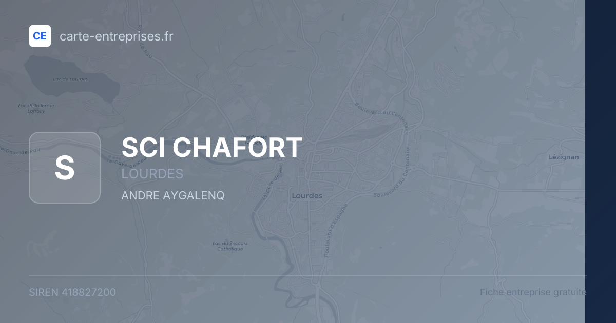 SCI CHAFORT — 418827200 — fiche entreprise