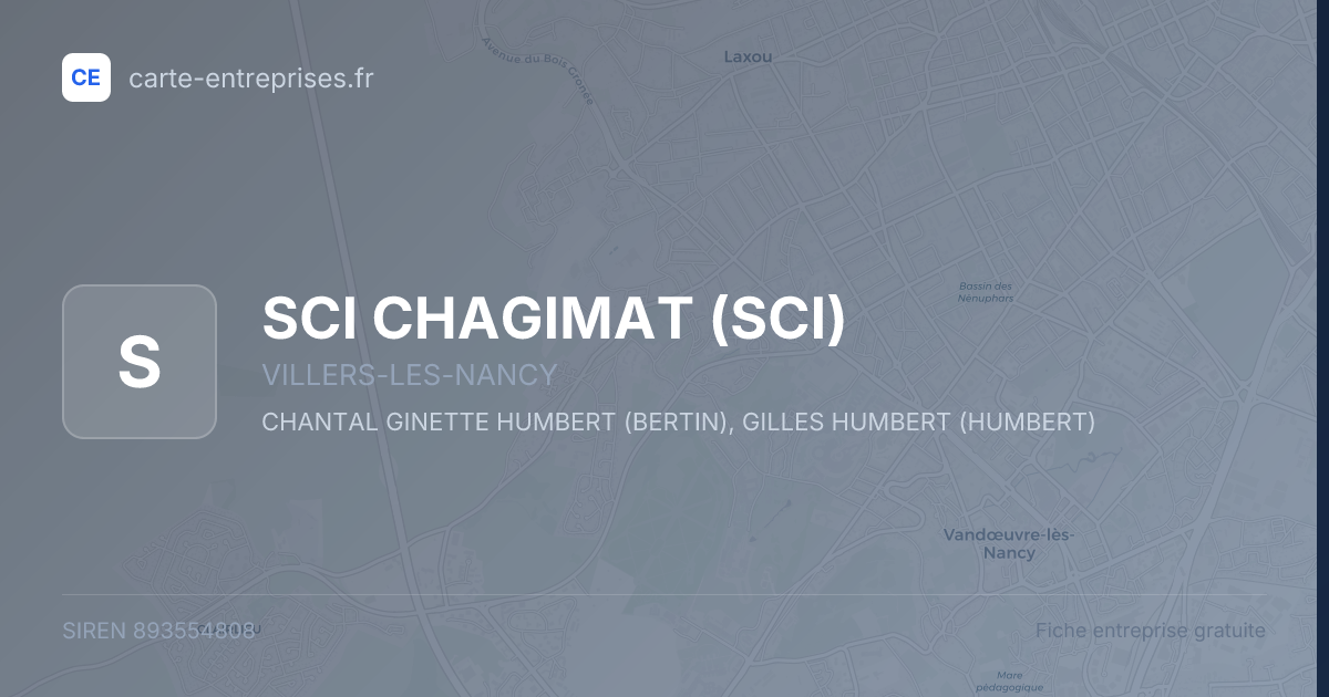 SCI CHAGIMAT (SCI) — 893554808 — fiche entreprise