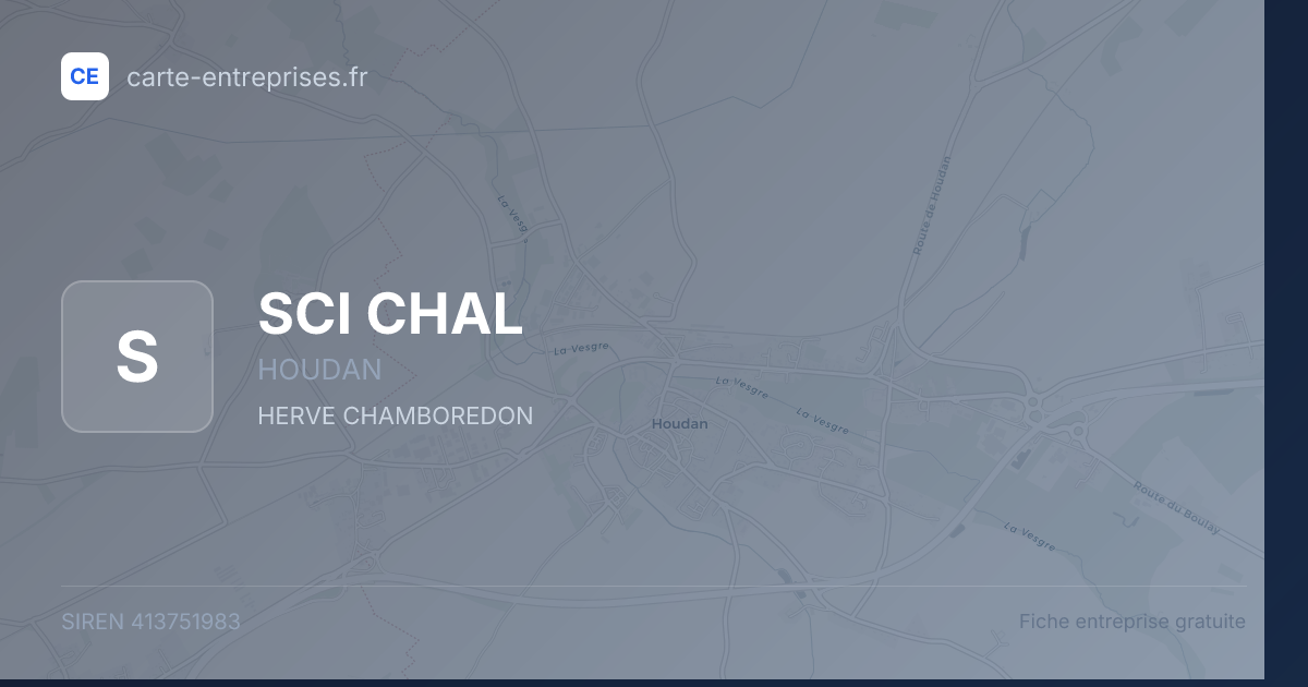 SCI CHAL — 413751983 — fiche entreprise