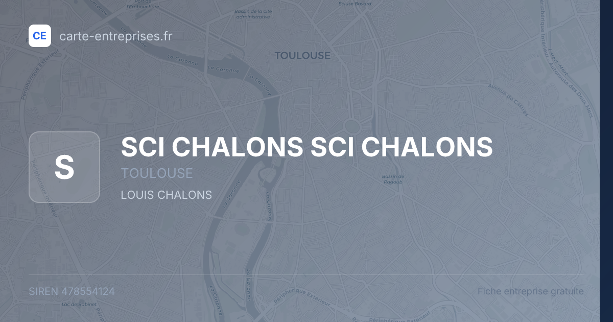 SCI CHALONS SCI CHALONS — 478554124 — fiche entreprise