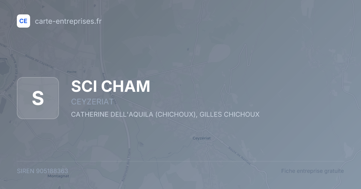 SCI CHAM — 905188363 — fiche entreprise