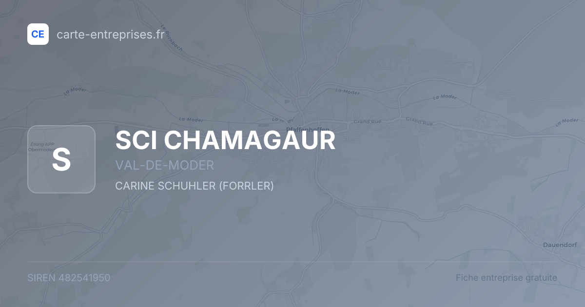 SCI CHAMAGAUR — 482541950 — fiche entreprise