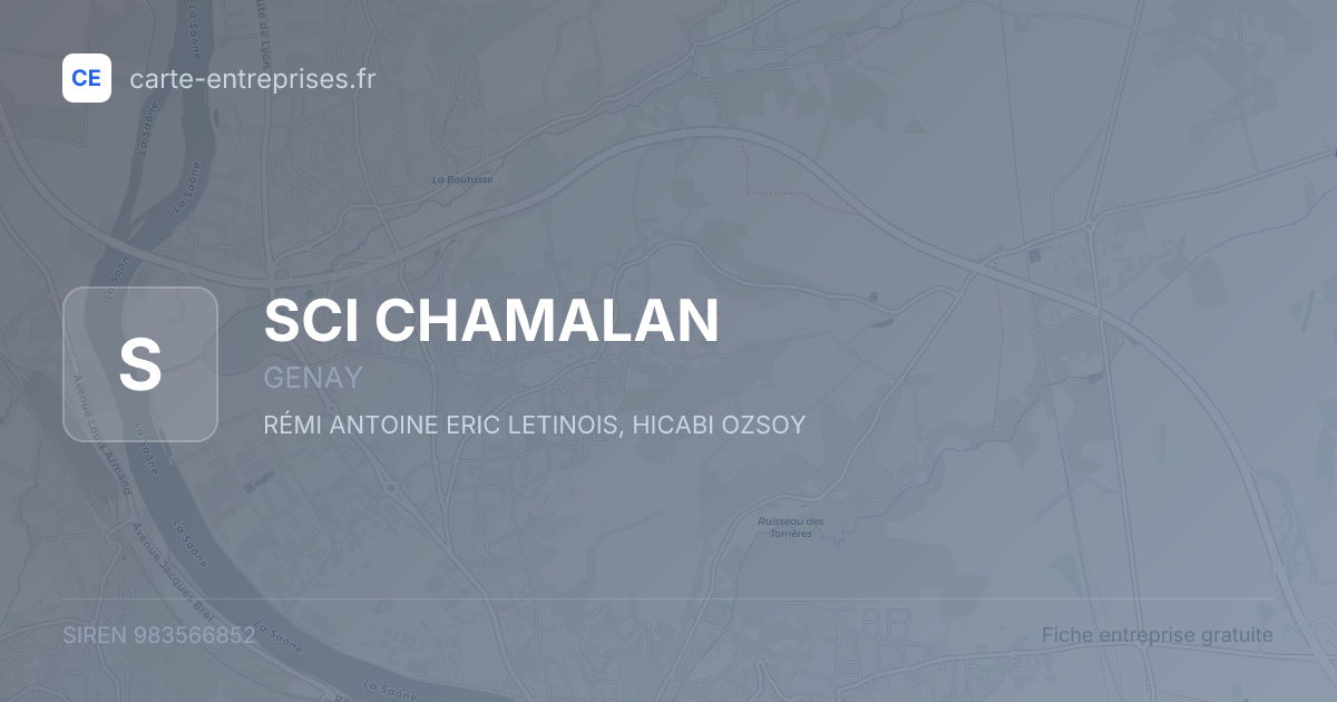 SCI CHAMALAN — 983566852 — fiche entreprise