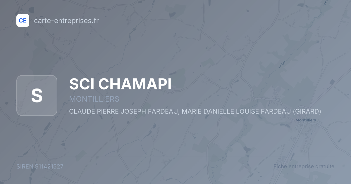 SCI CHAMAPI — 911421527 — fiche entreprise