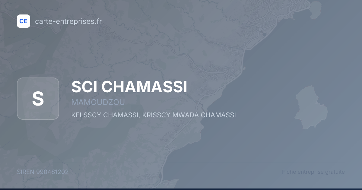 SCI CHAMASSI — 990481202 — fiche entreprise