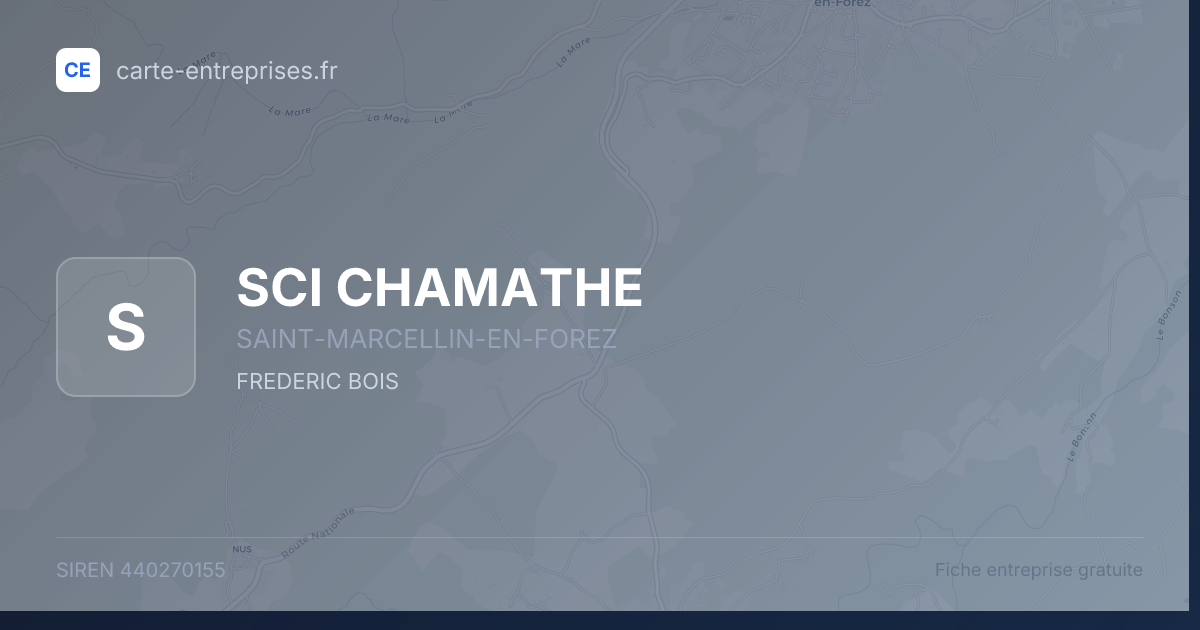 SCI CHAMATHE — 440270155 — fiche entreprise