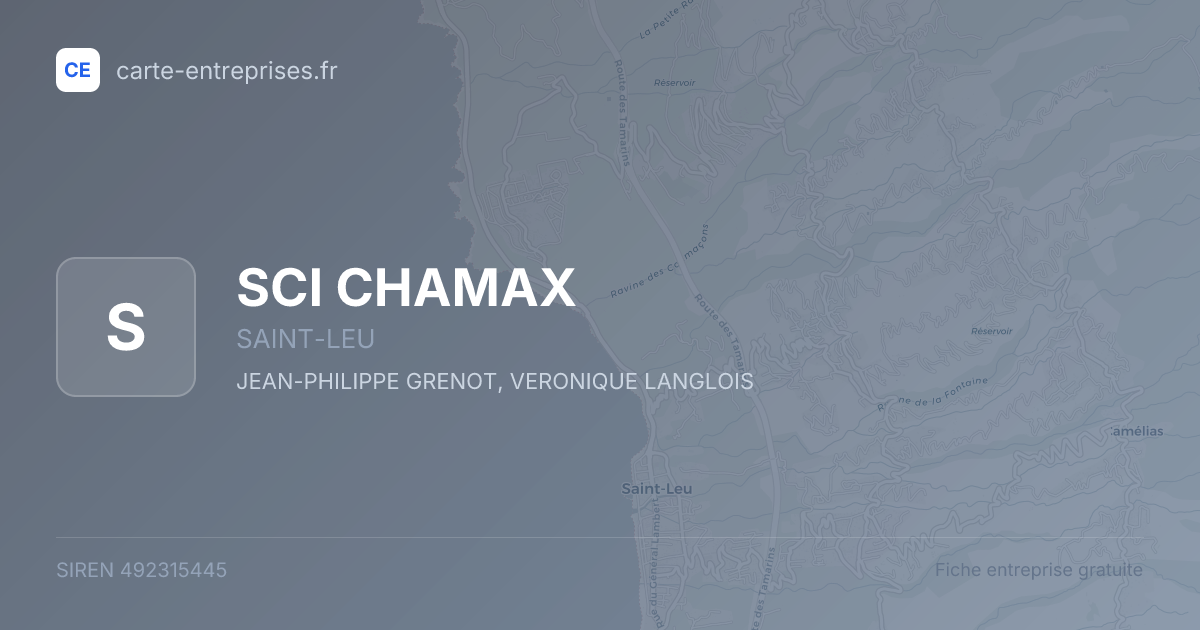 SCI CHAMAX — 492315445 — fiche entreprise