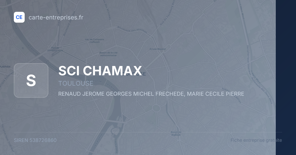 SCI CHAMAX — 538726860 — fiche entreprise