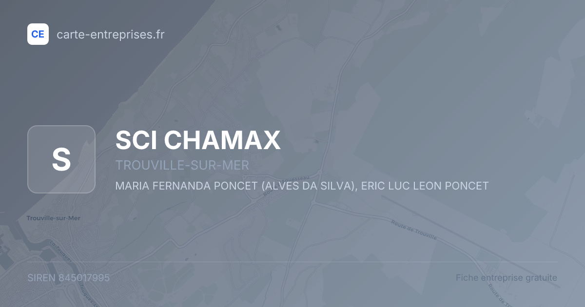SCI CHAMAX — 845017995 — fiche entreprise