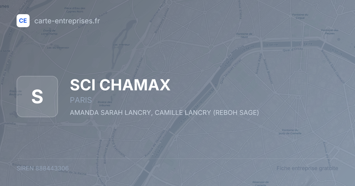 SCI CHAMAX — 888443306 — fiche entreprise