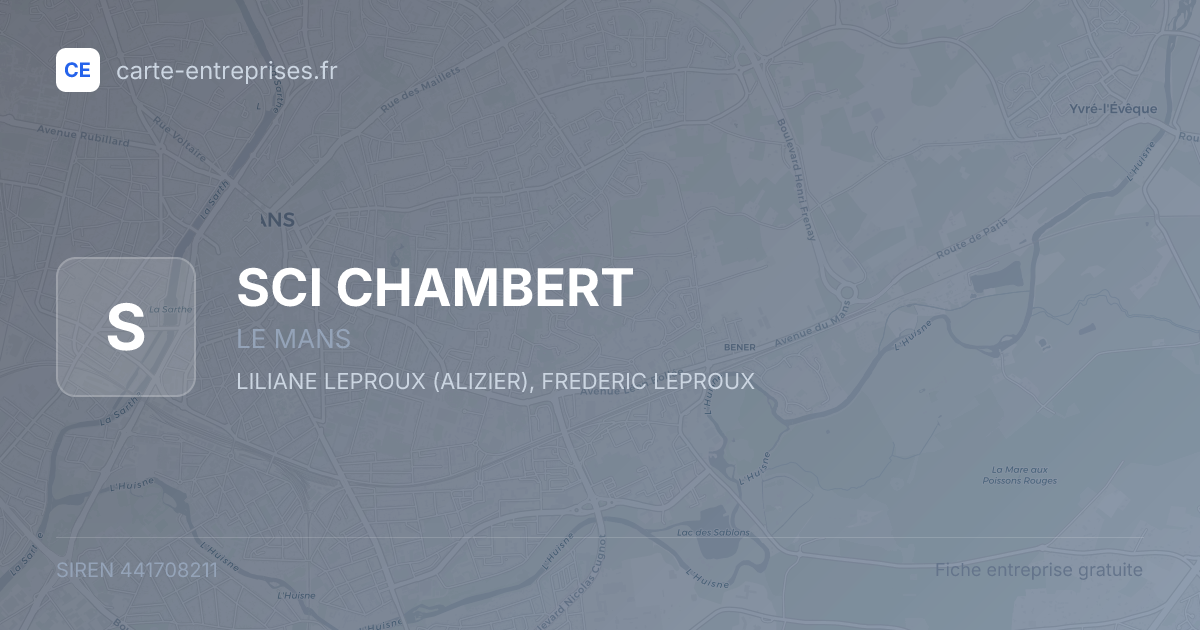 SCI CHAMBERT — 441708211 — fiche entreprise
