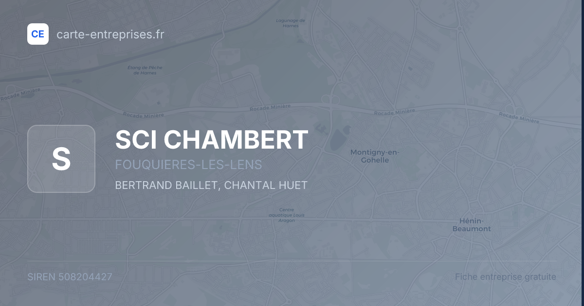 SCI CHAMBERT — 508204427 — fiche entreprise