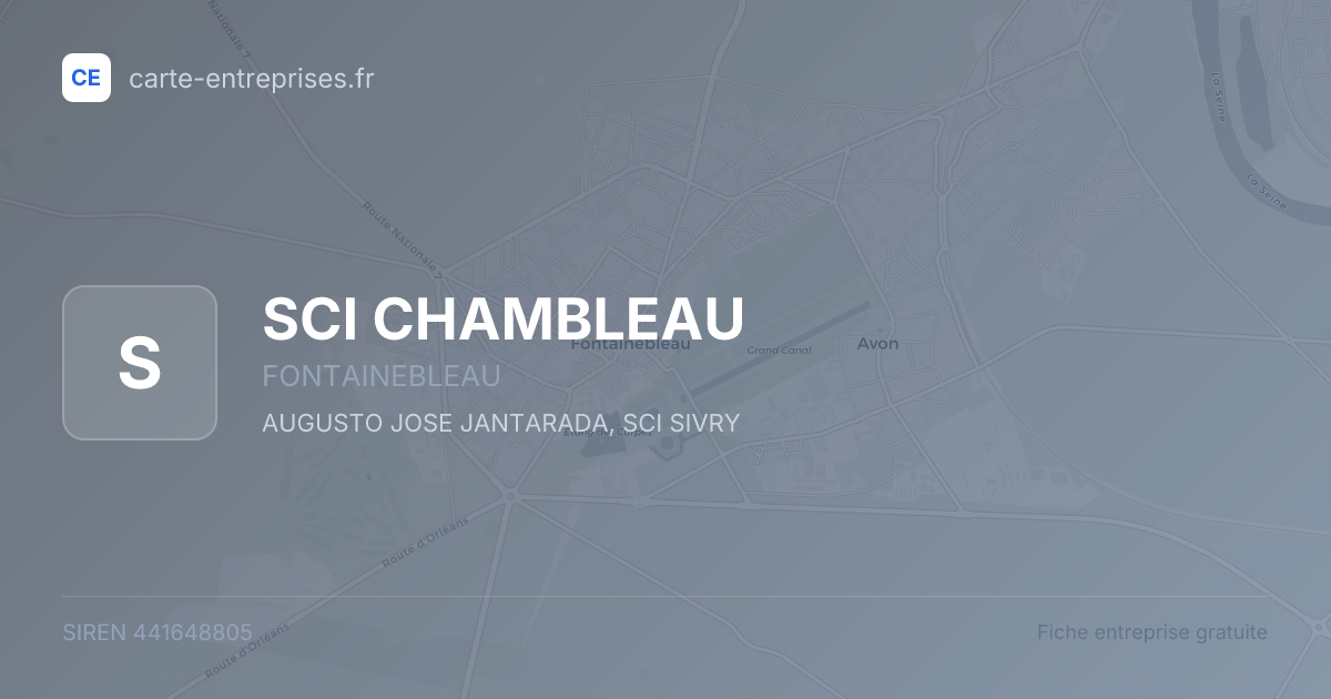 SCI CHAMBLEAU — 441648805 — fiche entreprise