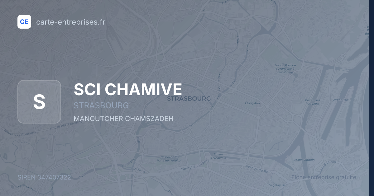 SCI CHAMIVE — 347407322 — fiche entreprise