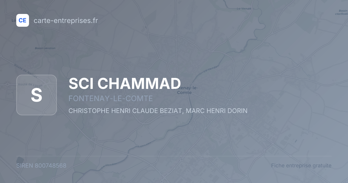 SCI CHAMMAD — 800748568 — fiche entreprise