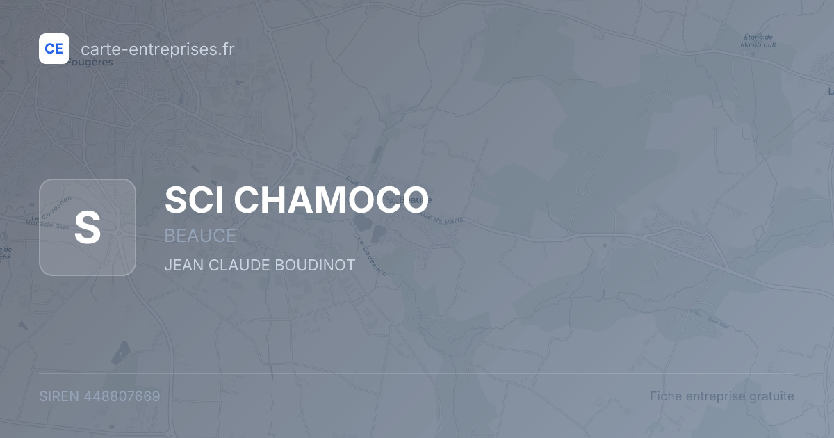 SCI CHAMOCO — 448807669 — fiche entreprise