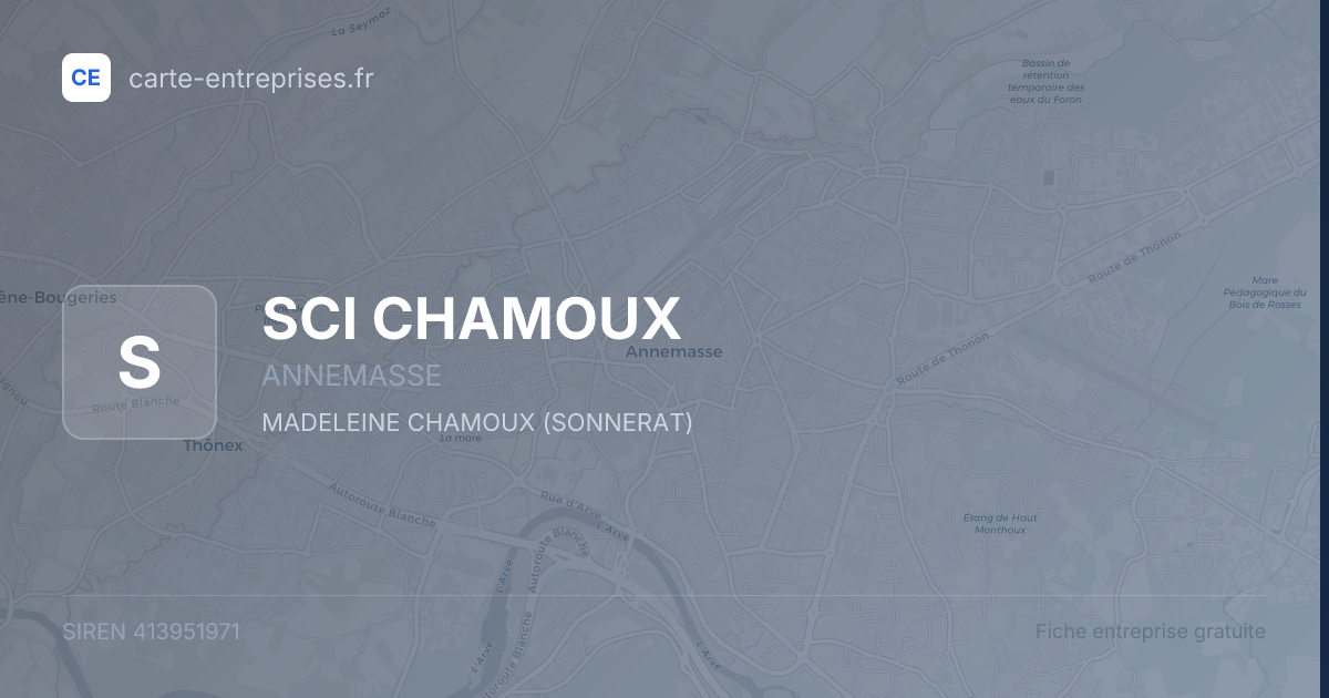 SCI CHAMOUX — 413951971 — fiche entreprise