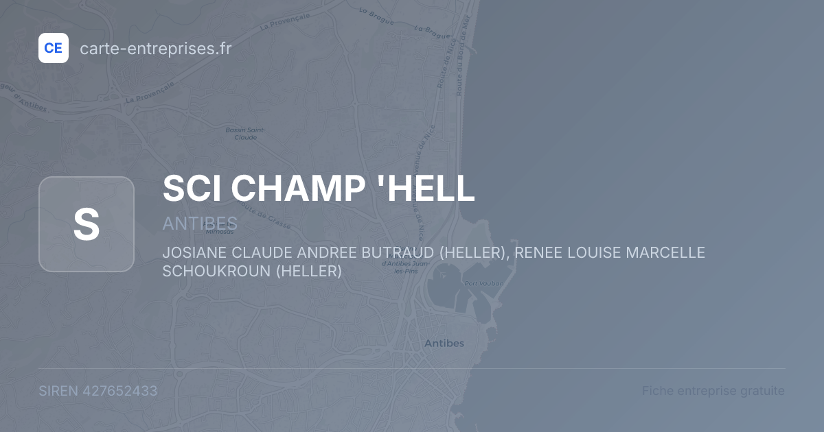 SCI  CHAMP 'HELL — 427652433 — fiche entreprise