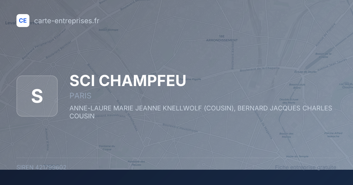 SCI CHAMPFEU — 421799602 — fiche entreprise