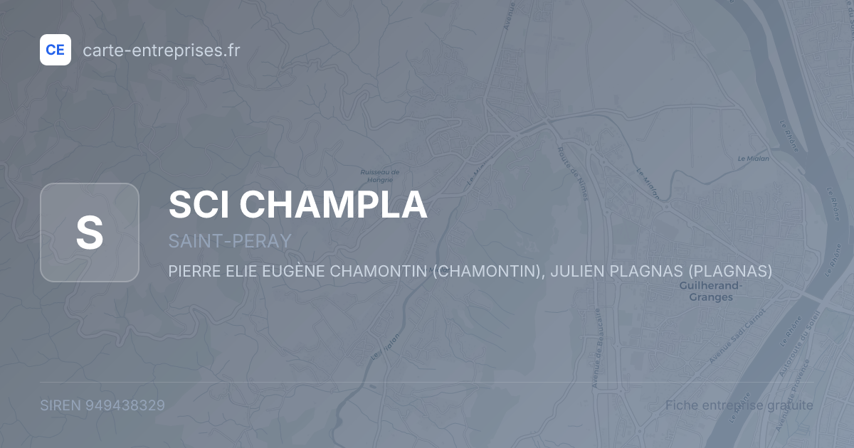 SCI CHAMPLA — 949438329 — fiche entreprise