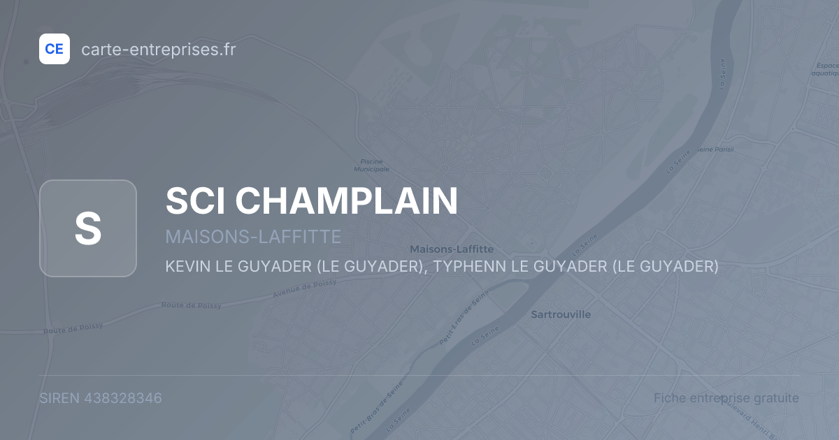 SCI CHAMPLAIN — 438328346 — fiche entreprise