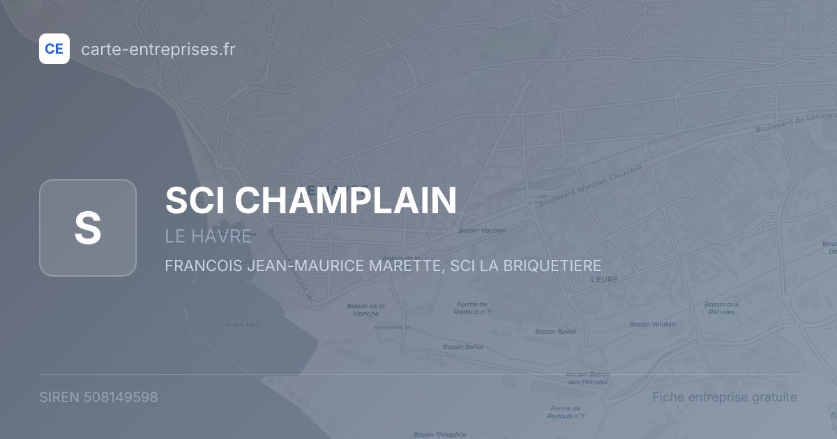 SCI CHAMPLAIN — 508149598 — fiche entreprise