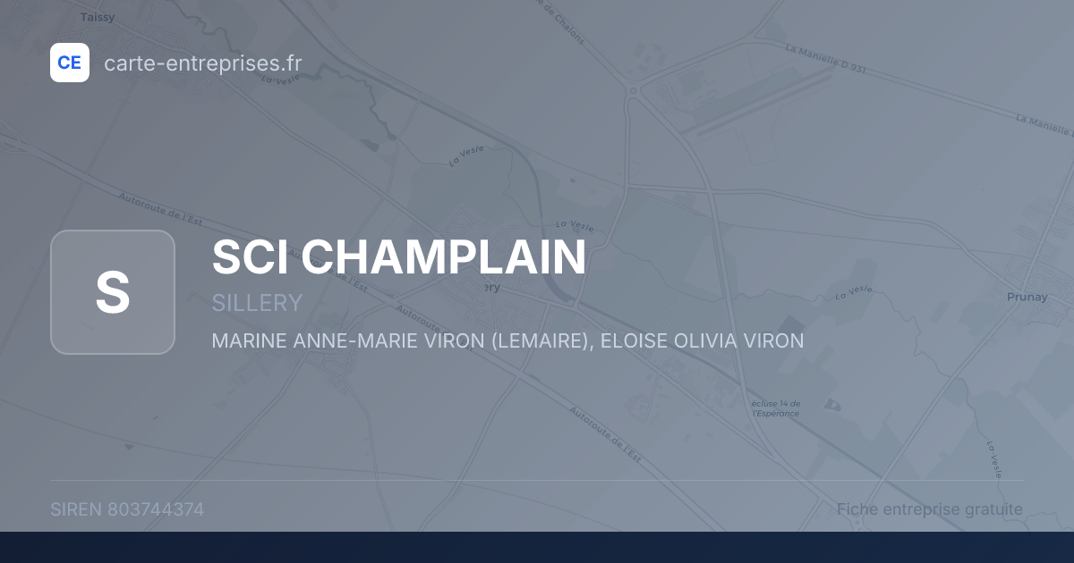 SCI CHAMPLAIN — 803744374 — fiche entreprise