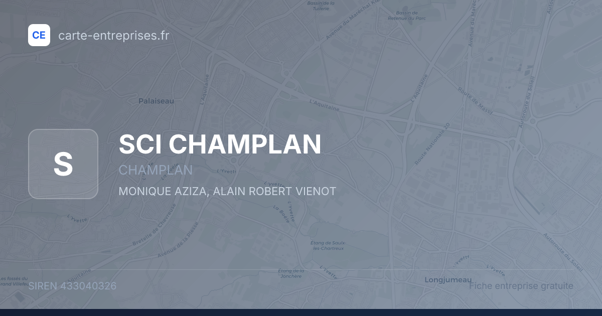 SCI CHAMPLAN — 433040326 — fiche entreprise