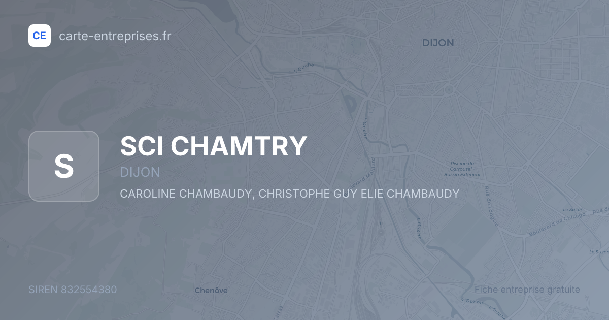 SCI CHAMTRY — 832554380 — fiche entreprise