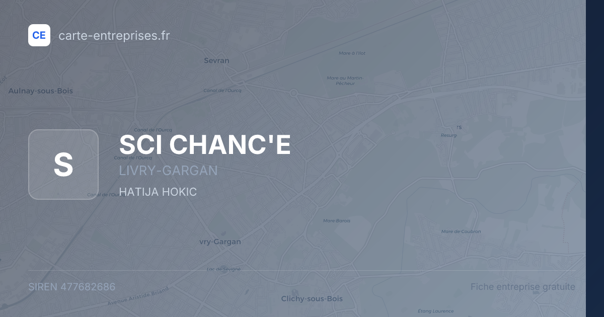 SCI CHANC'E — 477682686 — fiche entreprise