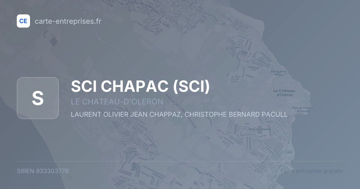 SCI CHAPAC (SCI) — 933303778 — fiche entreprise