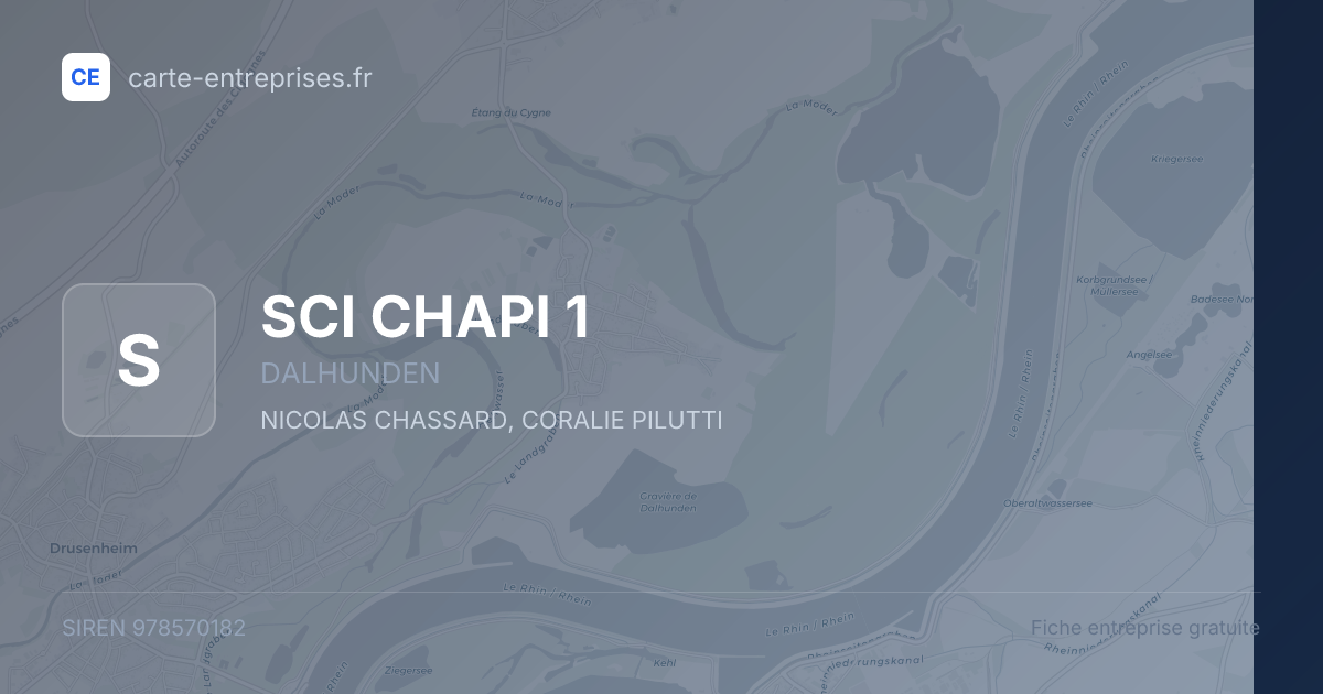 SCI CHAPI 1 — 978570182 — fiche entreprise