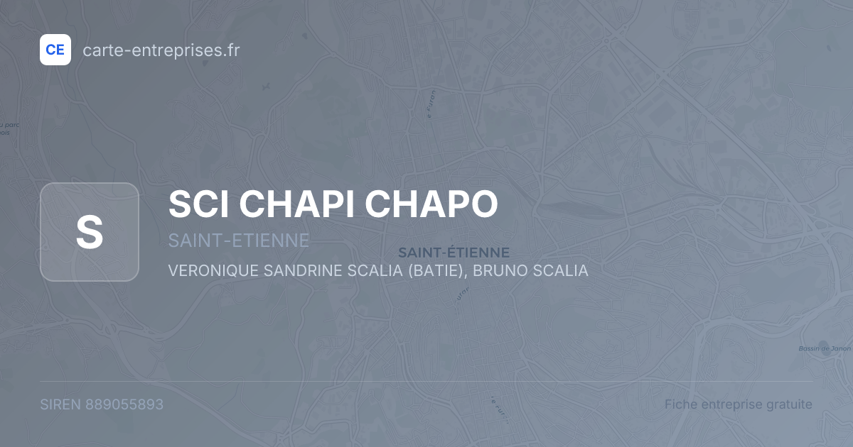 SCI CHAPI CHAPO — 889055893 — fiche entreprise